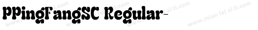 PPingFangSC Regular字体转换